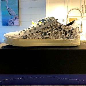 Silver Python P448 sneakers. New in box.